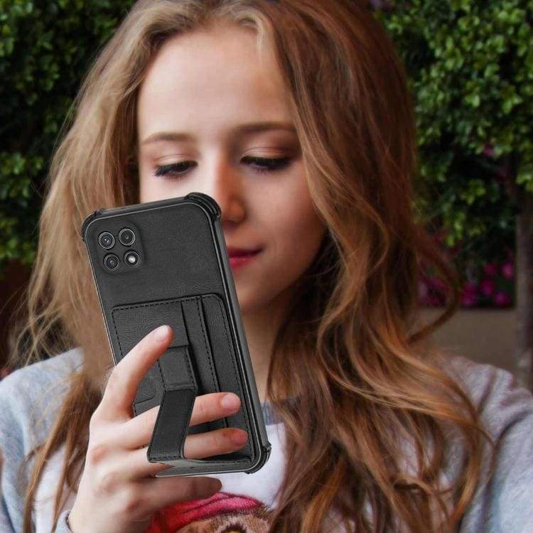 Samsung Galaxy A22 5G Shockproof Protective Rear Case with Card Slots - Image 5
