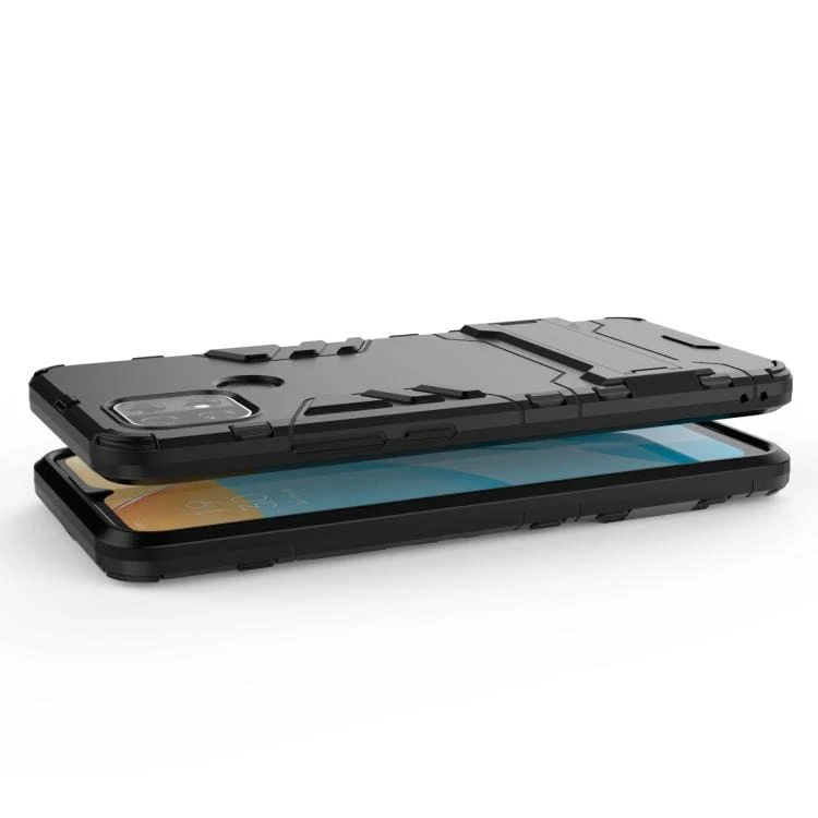 Oppo A15 Shockproof Rugged Protective Case with Fold-Out Stand - Image 5