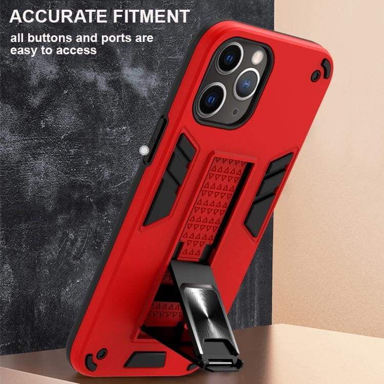 Apple iPhone 11 Pro Max Shockproof Rugged Protective Cover with Metal Patch / Fold Out Stand - Image 5