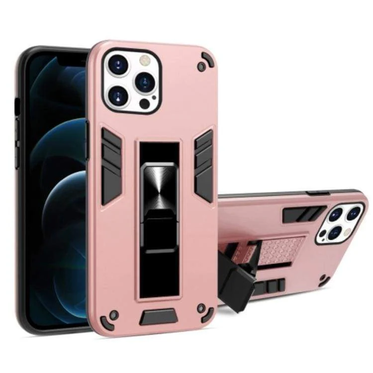 Apple iPhone 13 Pro Max - Shockproof Rugged Protective Cover with Fold Out Stand - Image 2