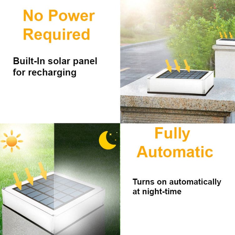 Solar Powered Post Light, 7 Colour Choice - Image 4