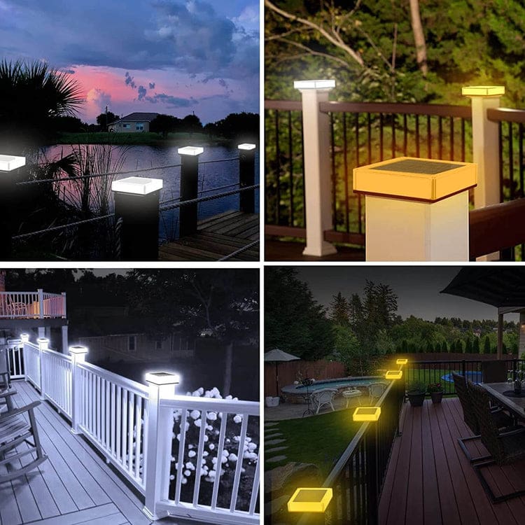 Solar Powered Post Light, 7 Colour Choice - Image 5
