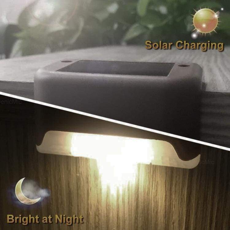 Solar Powered Stair, Step or Railing Lighting. 4 Pack - Image 4