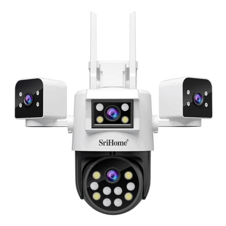 SriHome SH066 4-In-1 Quad Lens Wi-Fi Smart Security Camera - Image 2