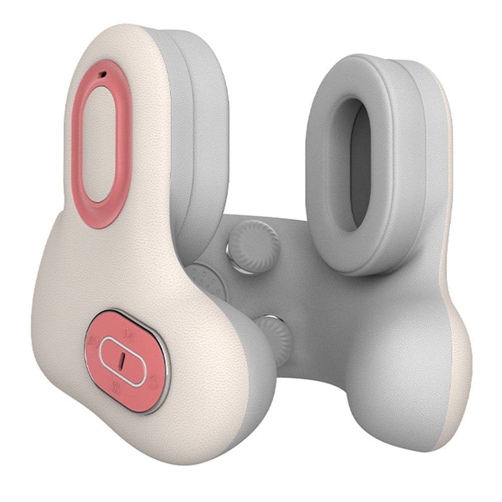 Massaging Neck Pillow with Headphones, Heat Compression Therapy Massager, Rechargeable