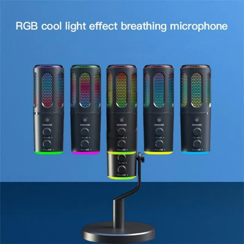 SU8 Desktop Gaming/Streaming Microphone, Noise Reduction, LED Light - Image 6