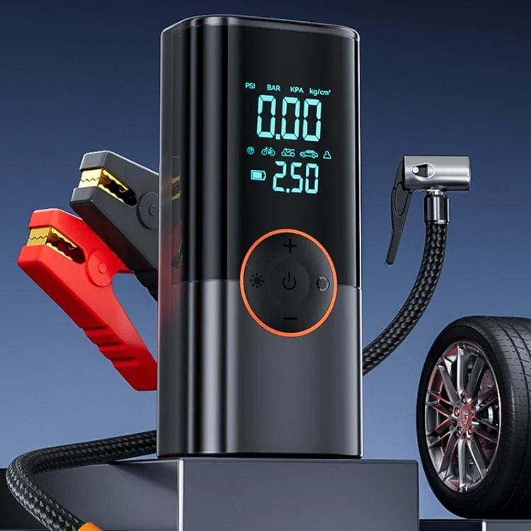 Suitu ST-9650 Emergency Car Jump Starter and Power Bank, Air Compressor