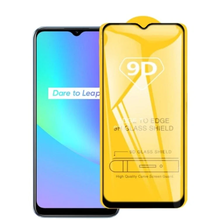 Realme C25 Tempered Glass 9D Hardness, Anti-Scratch