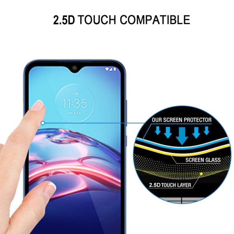 Motorola Moto E7 Tempered Glass Screen Protector, 9H Hardness, Anti-Scratch - Image 4