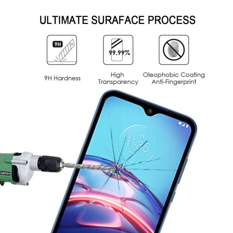 Motorola Moto E7 Tempered Glass Screen Protector, 9H Hardness, Anti-Scratch - Image 5