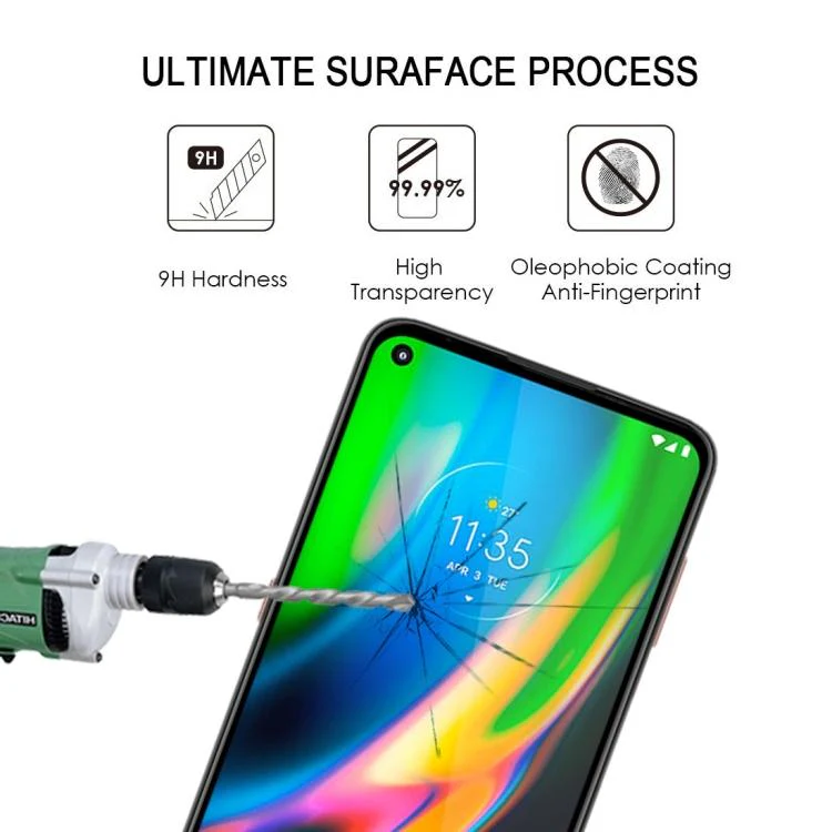 Motorola Moto G9 Plus Tempered Glass Screen Protector, 9H Hardness, Anti-Scratch - Image 6