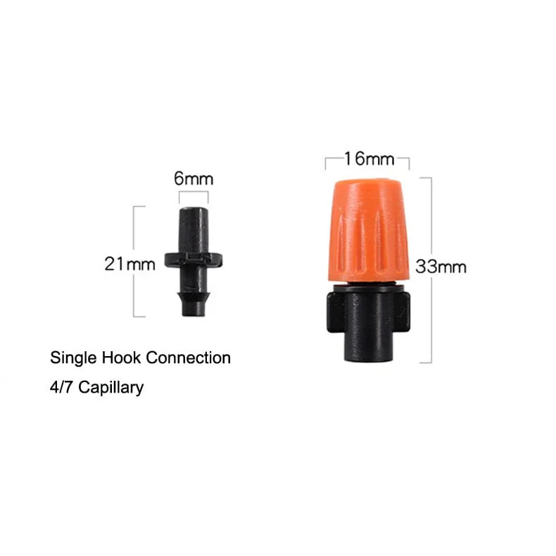 TF-118 Drip Irrigation Micro Spray Head – Fits 4-7mm Hose - Image 4