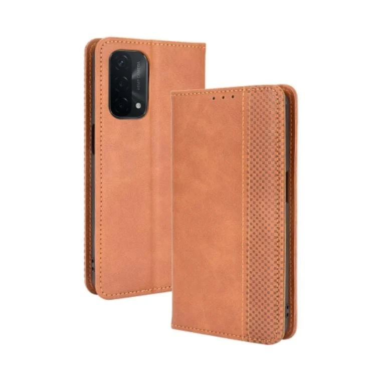 Oppo A54 5G, A74 5G, A93 5G Thatch Flip Cover Case, Credit Card Slots, Magnetic Closing - Image 3