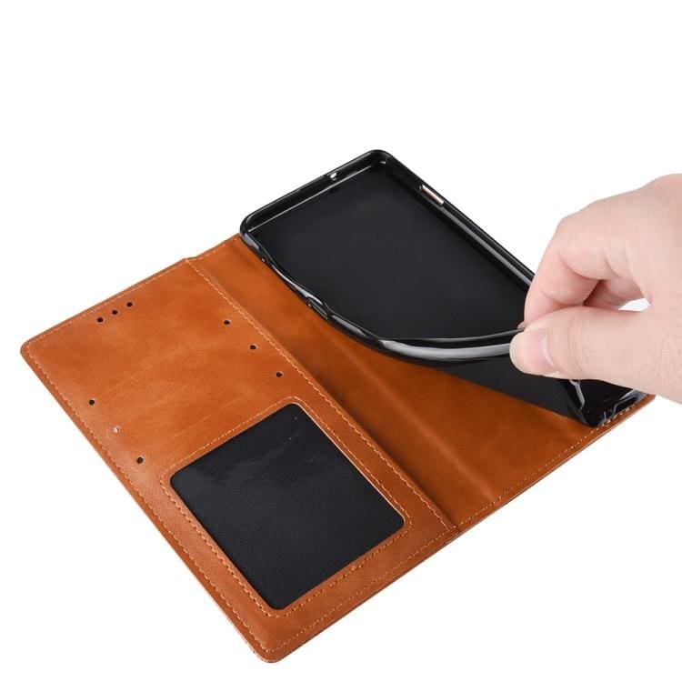 Oppo A54 5G, A74 5G, A93 5G Thatch Flip Cover Case, Credit Card Slots, Magnetic Closing - Image 9