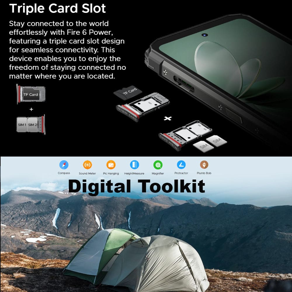 [TRADE-IN] Doogee Fire 6 Power 4G Rugged Phone, 15500mAh, 8GB RAM + 256GB Storage - Image 16