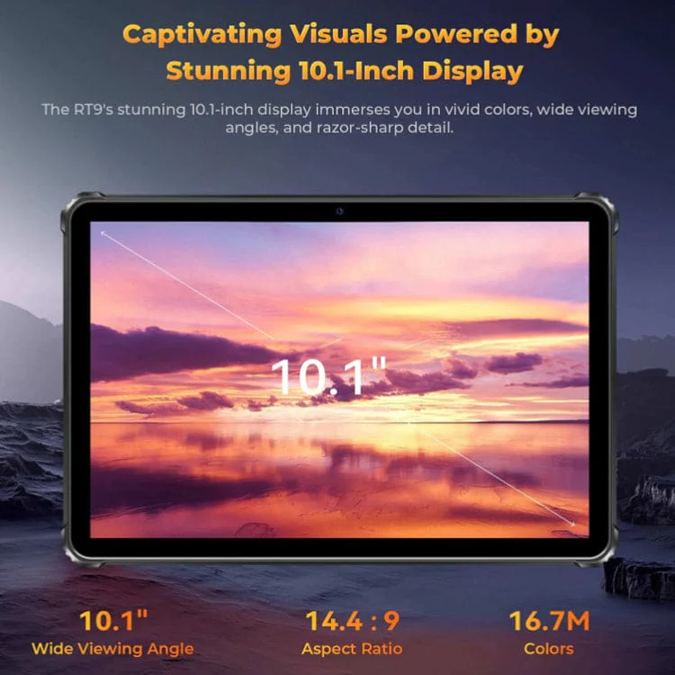 [TRADE-IN] Oukitel RT9 4G Rugged Tablet, 6GB RAM+256GB, 11000mA Battery, 10.1in HD Screen, Android 14 - Image 6
