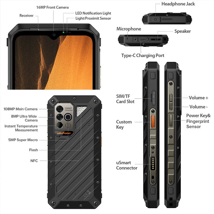 [TRADE-IN] Ulefone Power Armor 19 4G, 12GB RAM+256GB, 120Hz Display, 108MP Samsung Camera, Thermometer, Helio G99 - Image 18