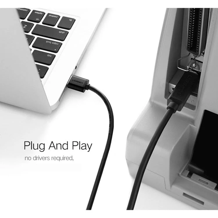 Printer Cable | USB 2.0 Type A Male to Type B Male | 3 Metre Length - Image 2