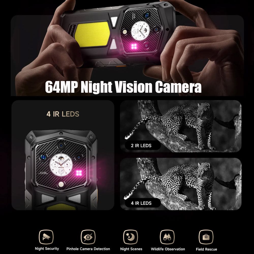 Ulefone Armor 29 Pro 5G Rugged | 6.67" AMOLED Display | 16GB+512GB | 21200mAh Battery | Emergency Light - Image 8