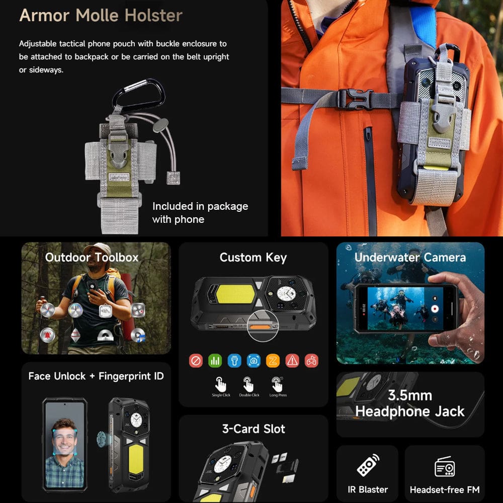 Ulefone Armor 29 Pro Thermal Camera 5G Rugged, 6.67" AMOLED Display, 21200mAh Battery, 16GB+512GB - Image 18