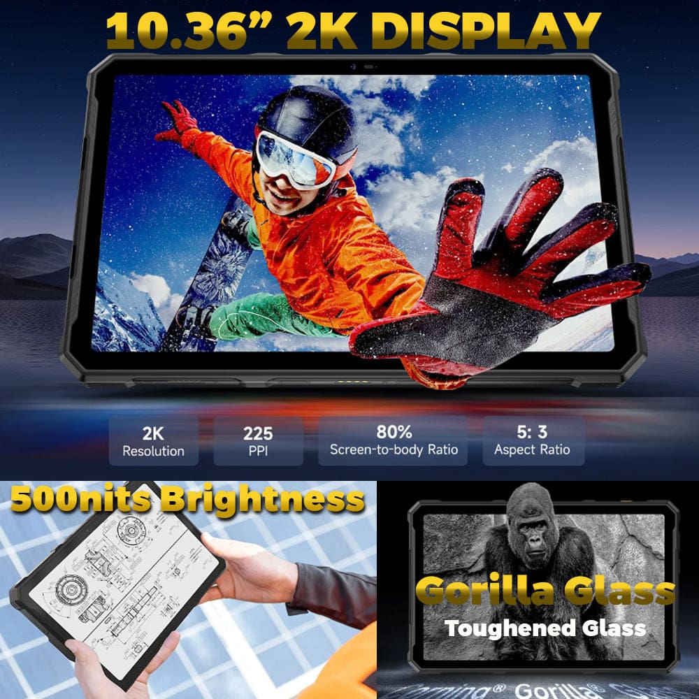 Ulefone Armor Pad 4 Ultra 5G Thermal Camera Rugged Tablet | 8+256GB | 11800mAh Battery | 10.36" 2K Screen - Image 13