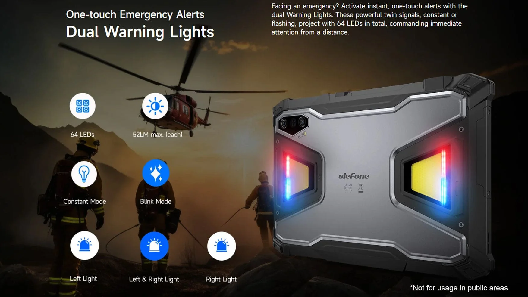 Ulefone Armor Pad 5 Pro 5G Rugged Tablet | 12GB+512GB | 24200mAh Battery | Camping Lights - Image 8