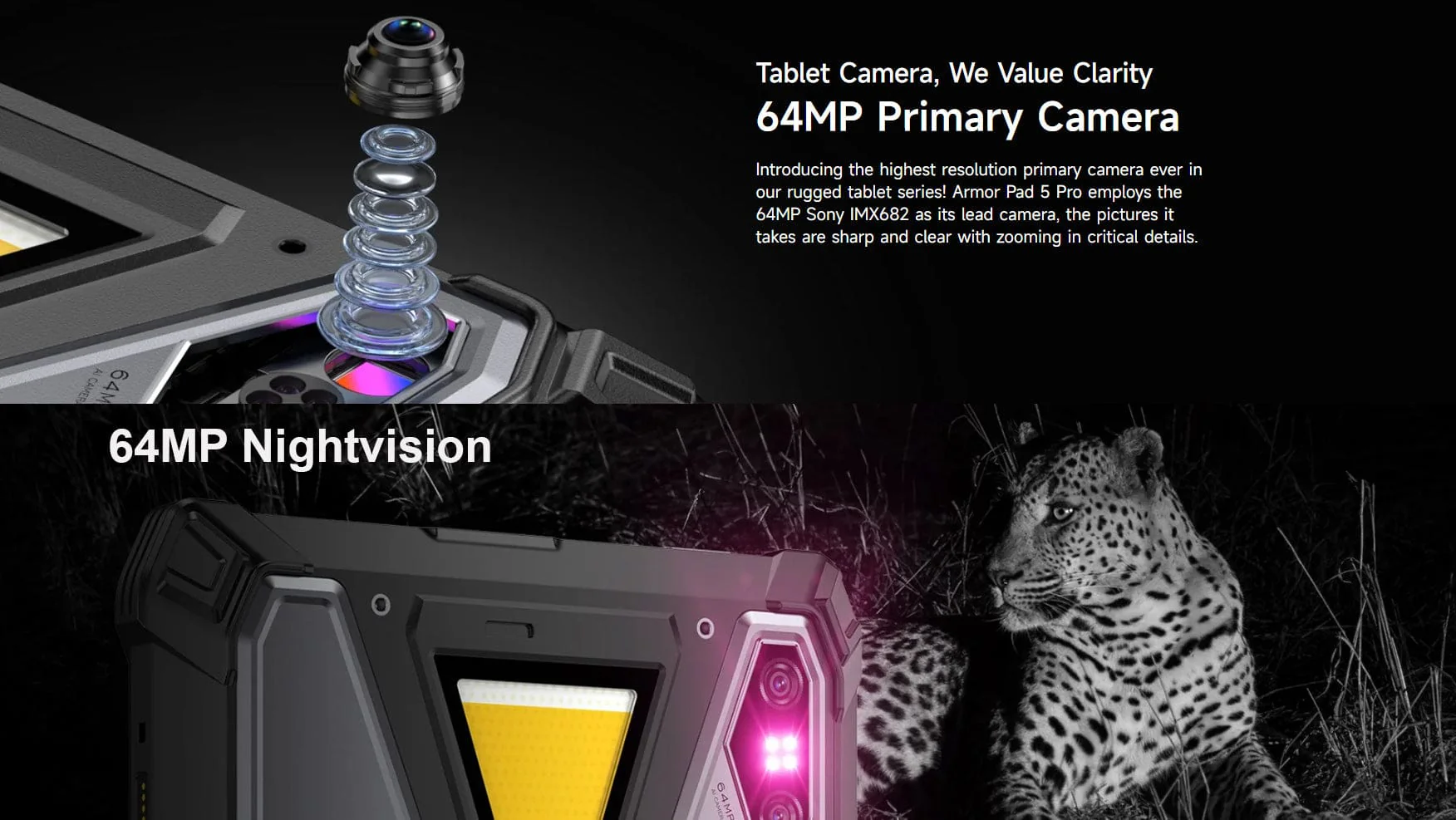 Ulefone Armor Pad 5 Pro 5G Rugged Tablet | 12GB+512GB | 24200mAh Battery | Camping Lights - Image 17