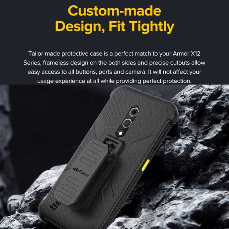 Ulefone Armor X12 Pro Cover + Belt Clip and Quick Clip Carabiner - Image 6