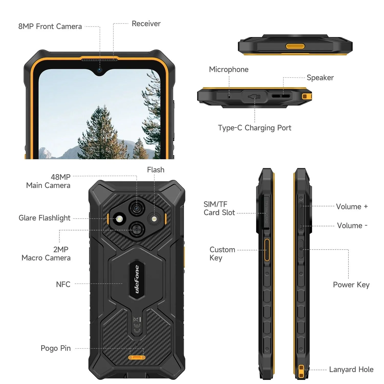Ulefone Rugking 3 Pro 4G Phone | 8GB+128GB | 6.56in Screen | NFC | 5700mAh Battery - Image 22