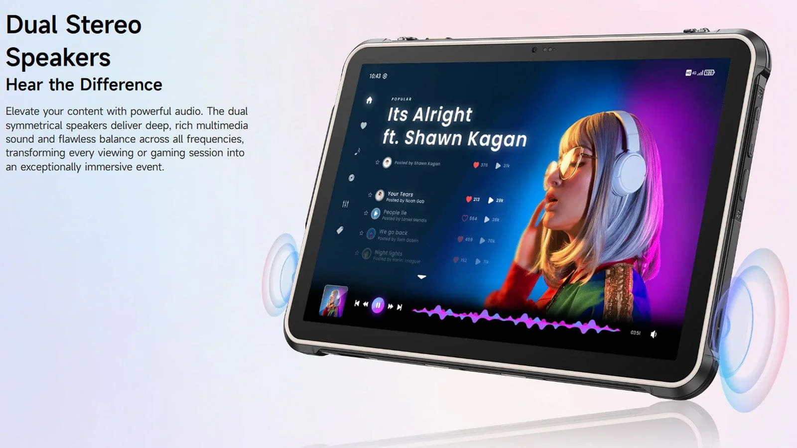 Ulefone Rugking Pad 2 Pro 4G+eSim Rugged Tablet | 8GB+256GB | 10.1" Display | 10200mA Battery - Image 13