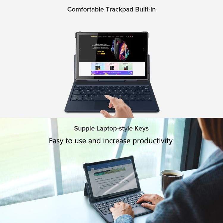 Ulefone Tab A7 Tablet Keyboard/TouchPad, Cover/Stand - Fits Ulefone Tab A7 - Image 7