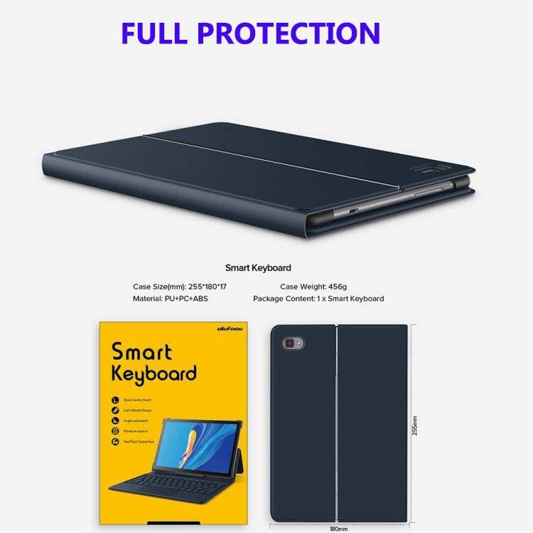 Ulefone Tab A7 Tablet Keyboard/TouchPad, Cover/Stand - Fits Ulefone Tab A7 - Image 8