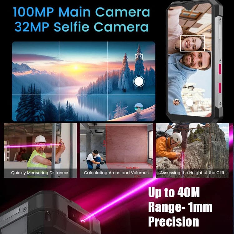 Unihertz 8849 Tank Mini Rugged, 4.3" Display, 12GB+256GB, 5800mAh Battery, 100MP Camera, Camping Lights - Image 4