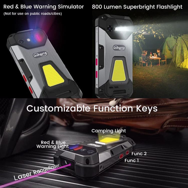 Unihertz 8849 Tank Mini Rugged, 4.3" Display, 12GB+256GB, 5800mAh Battery, 100MP Camera, Camping Lights - Image 5