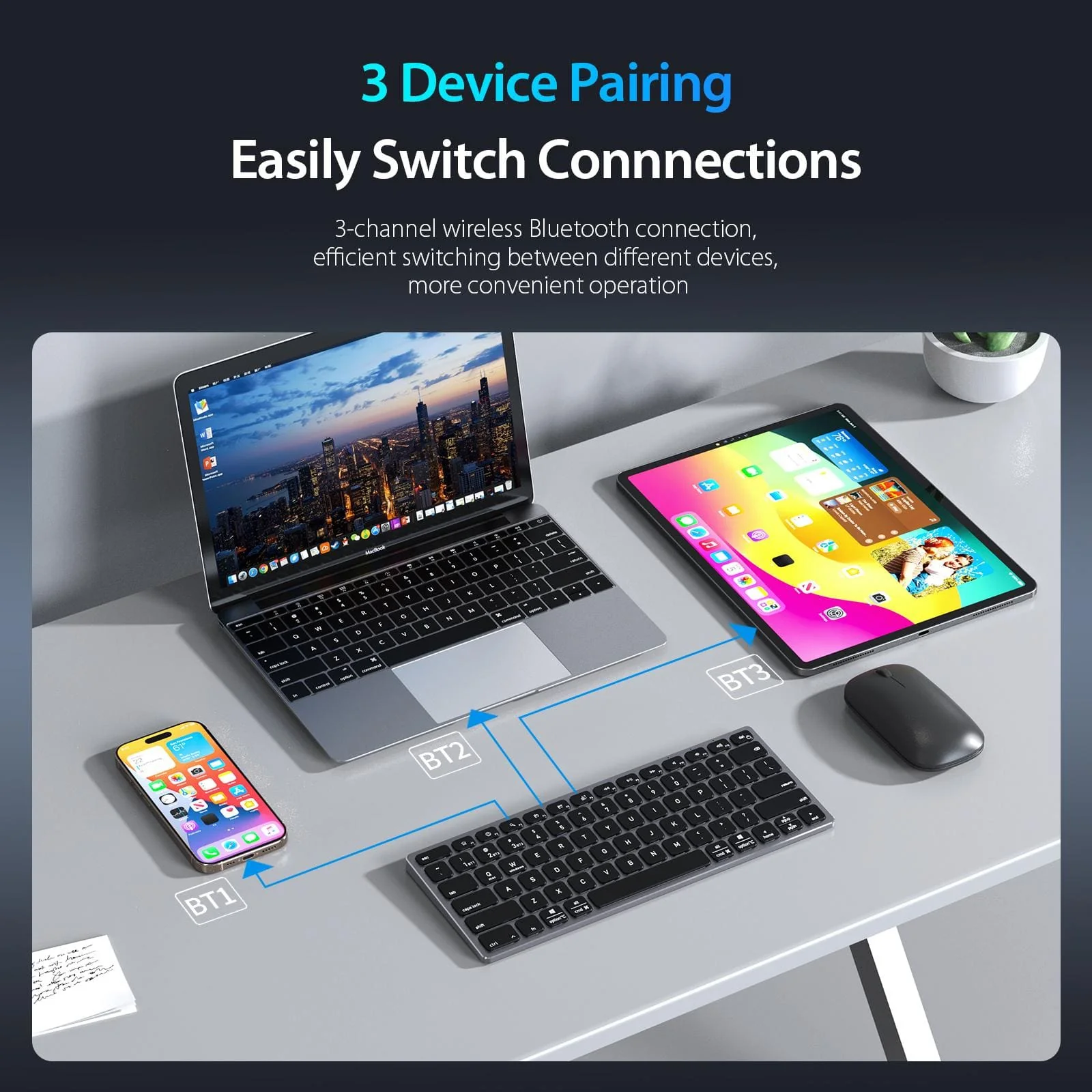 Universal Dux Ducis LK Mini Wireless Keyboard | Rechargeable - Image 4