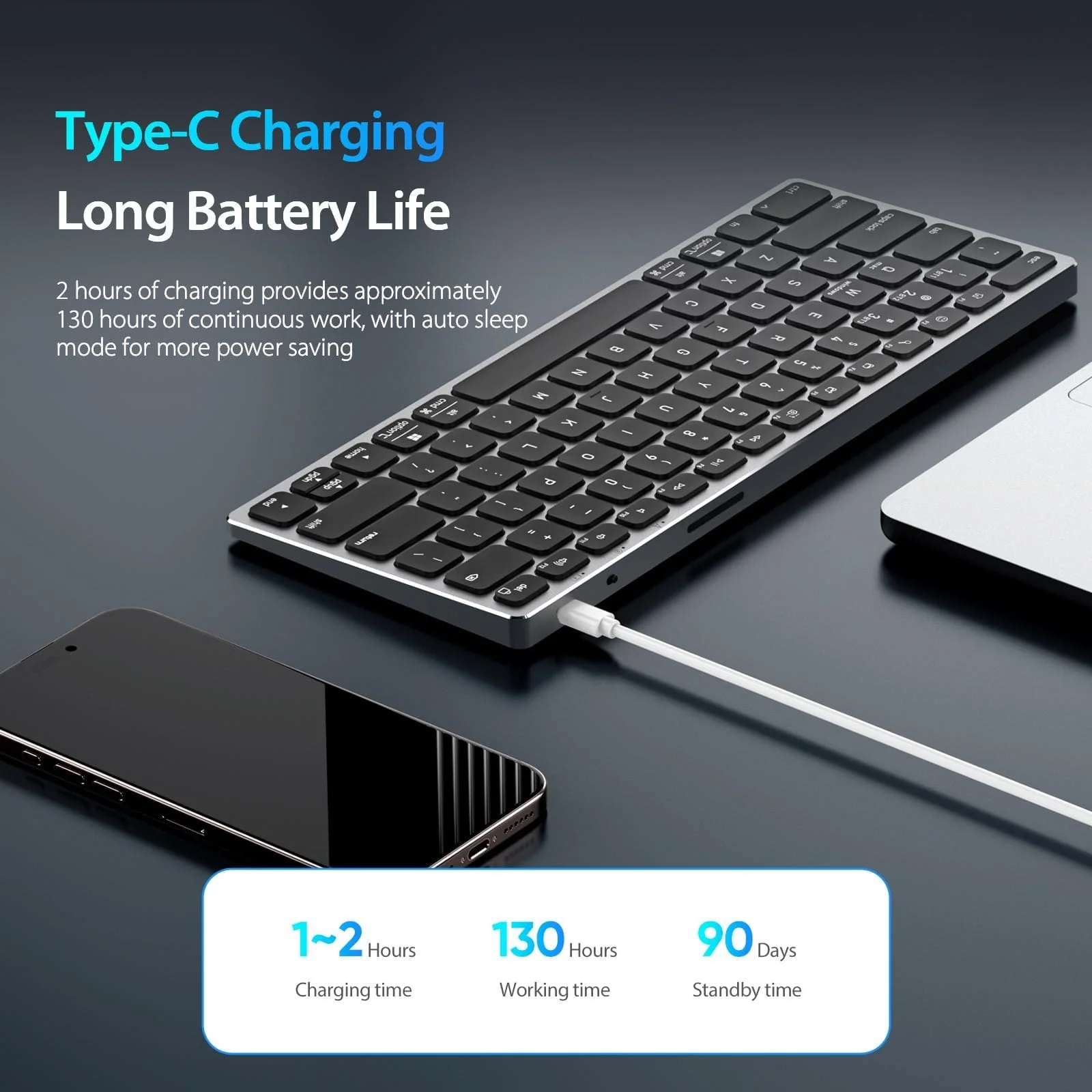 Universal Dux Ducis LK Mini Wireless Keyboard | Rechargeable - Image 5