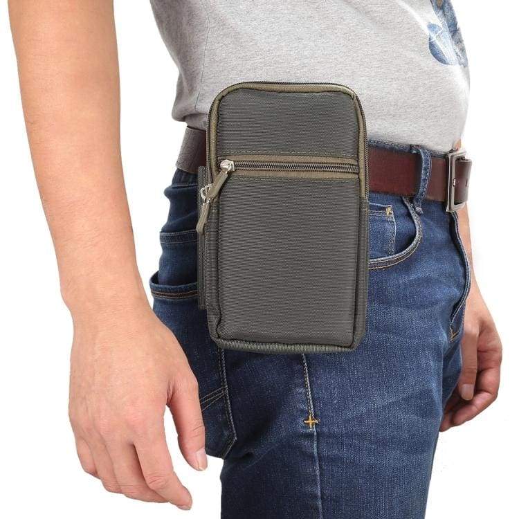 Universal Phone Pouch, Belt or Carabiner Mount, 4 x Zipped Pockets, Up to 7" phone - Image 8