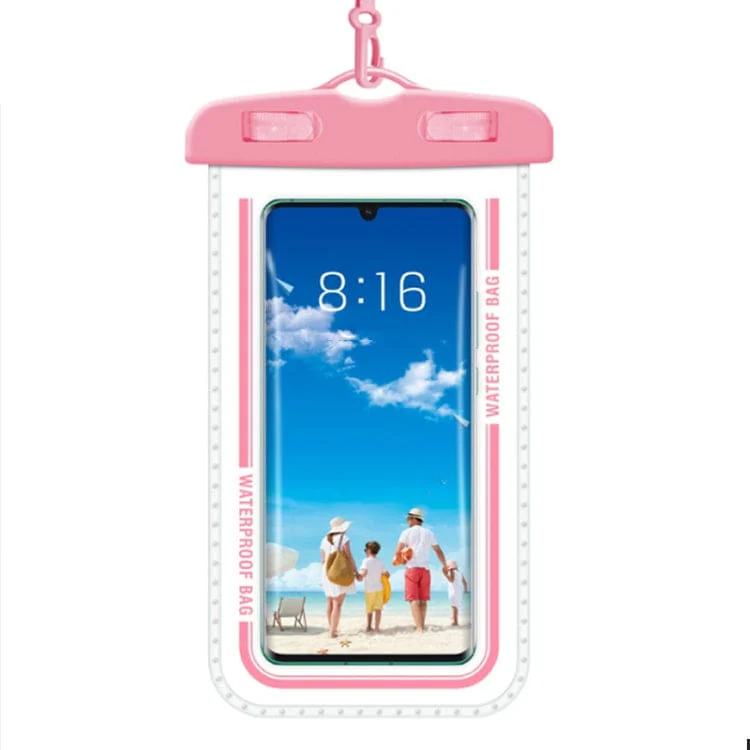 Universal WATERPROOF Phone Pouch, Up to 7.2" Phone, Easy Lock, Lanyard - Image 8