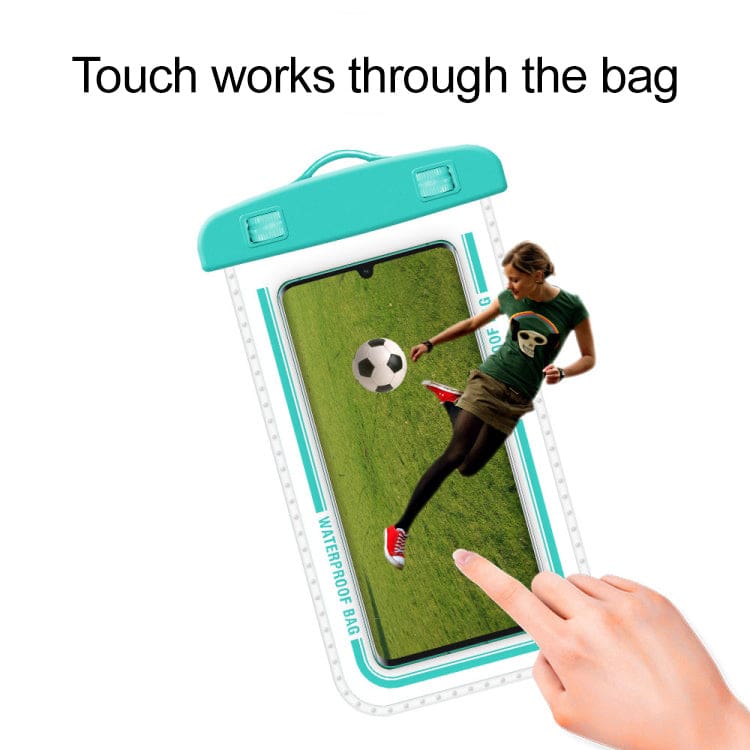 Waterproof Universal Phone Pouch with Armband, Fits Phones Up to 7.2", Easy Lock Mechanism, Includes Lanyard - Image 2