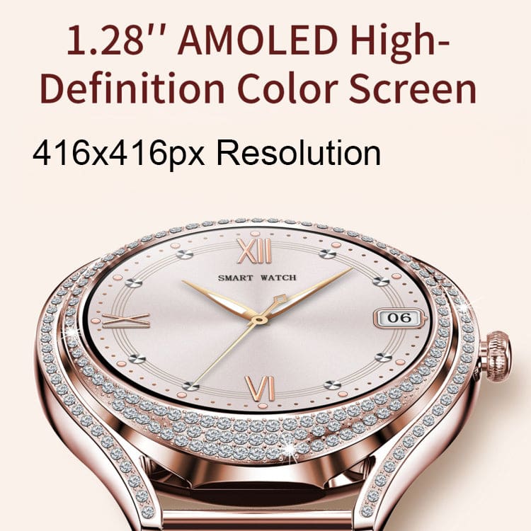 V66 Womens Smart Watch, Fitness Tracker, 1.28in AMOLED Display, Sports Modes, Music Control, Alarms, Notifications - Image 5