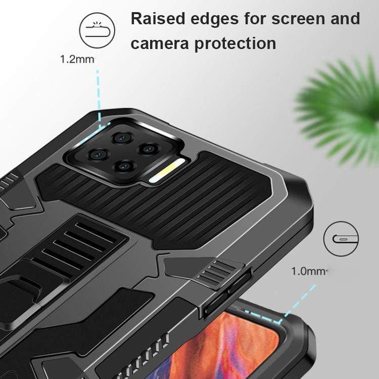 Oppo A15 Vanguard Shockproof Case with Stand - Image 10