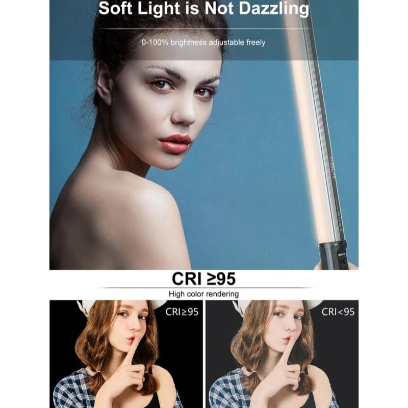 Vloglite W150RGB-I Handheld LED Light Bar/Photography Fill Light, Rechargeable, 150 LEDs - Image 3