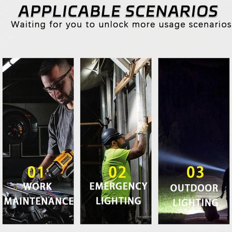 W07 Magnetic LED Work Light | Rechargeable 360-Degree Bendable Inspection Lamp - Image 6