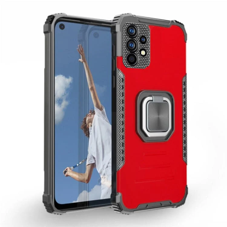 Samsung Galaxy A52 4G / A52 5G / A52S 5G Warrior Rugged Case, Aluminium back panel with rotating stand