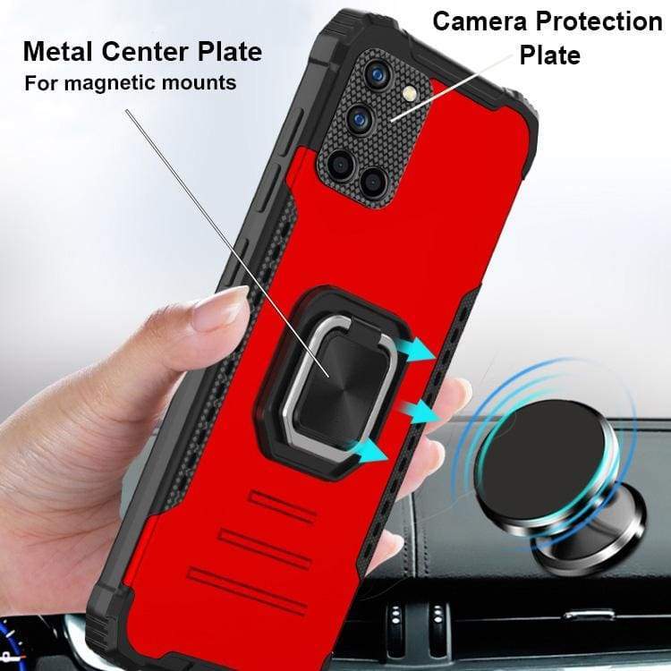 Samsung Galaxy A52 4G / A52 5G / A52S 5G Warrior Rugged Case, Aluminium back panel with rotating stand - Image 3
