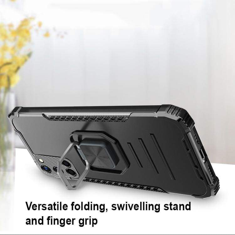 Samsung Galaxy A52 4G / A52 5G / A52S 5G Warrior Rugged Case, Aluminium back panel with rotating stand - Image 4