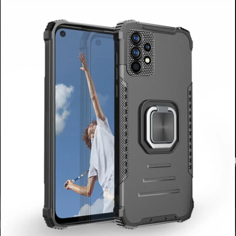 Samsung Galaxy A52 4G / A52 5G / A52S 5G Warrior Rugged Case, Aluminium back panel with rotating stand - Image 7