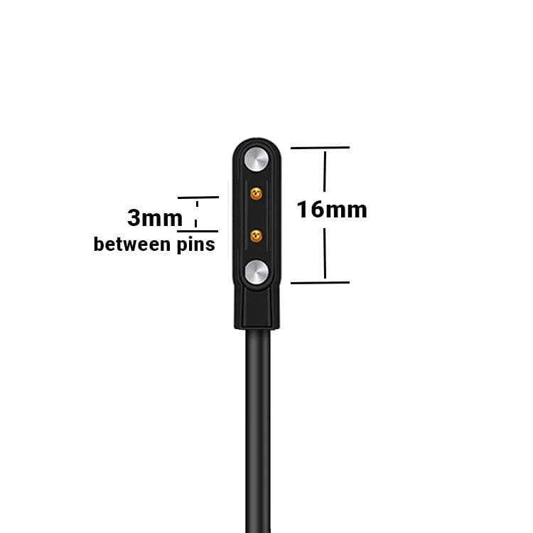 USB 3mm Gap Pogo Pin Magnetic Charging Cable for Smart Watch - Image 2