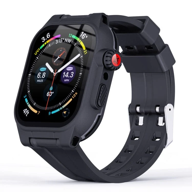 Apple Watch Series 7/8/9 41mm RedPepper Shellbox Waterproof Watch Cover with Screen Protector