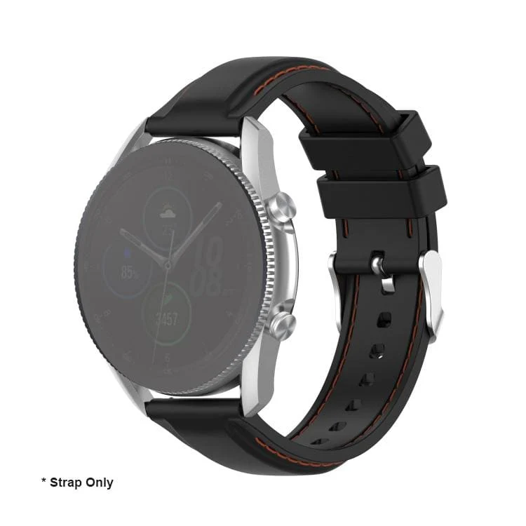 Watch Strap Replacement, 22mm Width , Silicone, Stitched Pattern, Anti-Sweat - Image 10